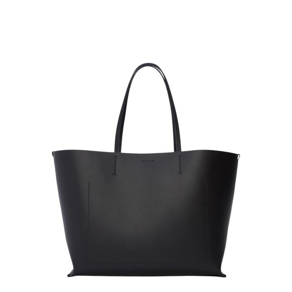 Everlane Black The Luxe 100% Italian Leather Large Tote Made In Italy - Picture 2 of 6